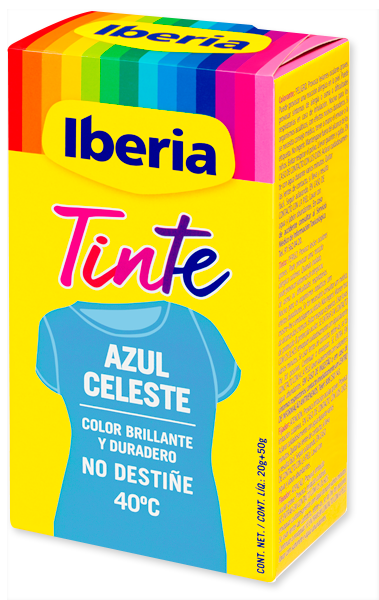 Gama de colores de tintes para la ropa